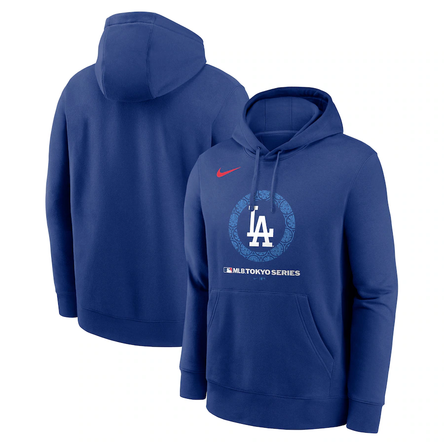 Men Los Angeles Dodgers blue MLB 2025 Hoodie